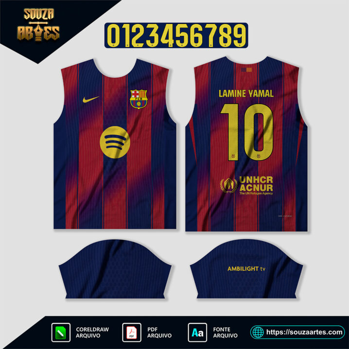 Arte Vetor Camisa Interclasse Pantera - Imagem 2