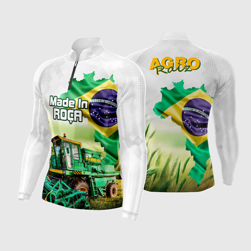 Arte Vetor Camisa AGRO Made in Roça - Agro Raiz