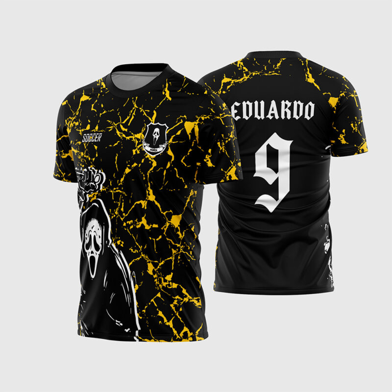 Mockup Camisa Interclasse A Morte com foice e capuz frente e costas